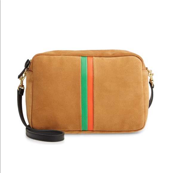 Clare V Handbags - Clare V. Camel Suede Marisol Crossbody Bag NWT